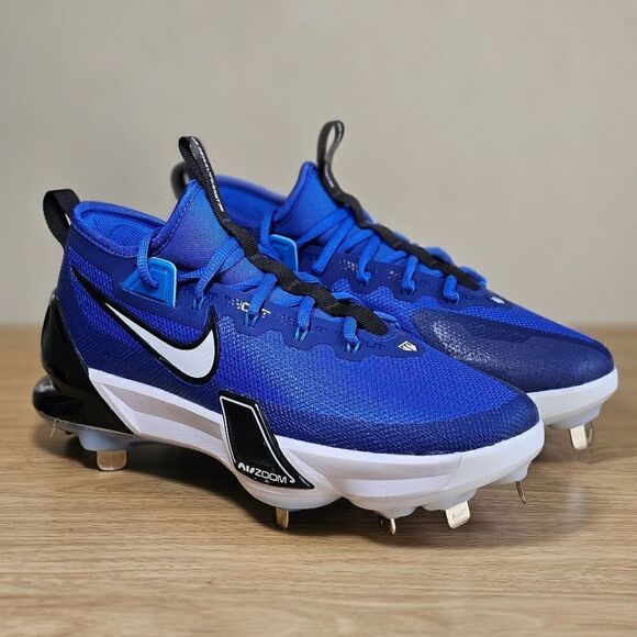 Nike Force Zoom Trout 9 Elite Blue Black Men's Baseball Cleats Shoes FN7229-400 - Picture 5 of 14